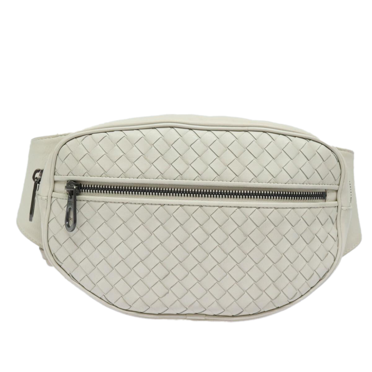 「BOTTEGA VENETA」WHITE Intre Shoulder BAG P00955412.jpg