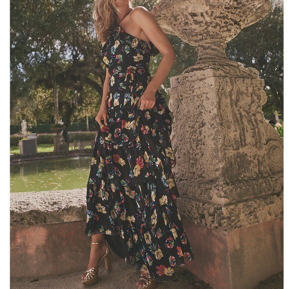 ralph lauren floral halter dress Lauren Ralph Lauren Floral Georgette Halter Women's Dress Pink : 14