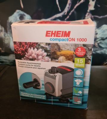 EHEIM compactON 1000 - Aquarienpumpe 1022220 für Süß- + Meerwasser Aquarium