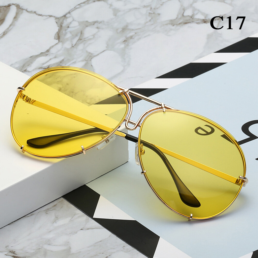 Women's Oval Punk Sunglasses Luxurious Metal Frame Sunglasses Φ eBay