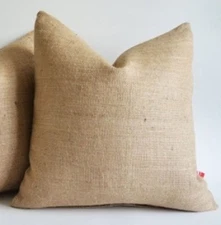 Burlap Pillow Cover 14 X 14 inches Inch Rustic Decor