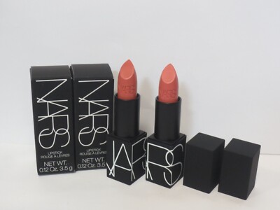 NARS LIPSTICK RAW SEDUCTION 0.12 OZ BOXED DETAILS *LOT OF 2*