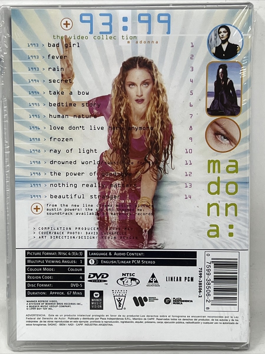 Madonna: Video Collection 1993-1999 (Region 4) (DVD) for sale