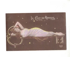 Postcard  Photo fantasy  Risque model posing on a key PPC  TA1166