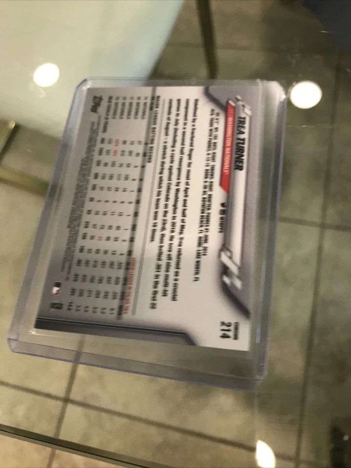 2020 Topps Chrome Sapphire Edition Trea Turner #214 Washington Nationals - Image 2 of 2