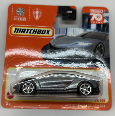 Matchbox 2021 Koenigsegg Gemera grau Nr 45/100 neu und ungeöffnet