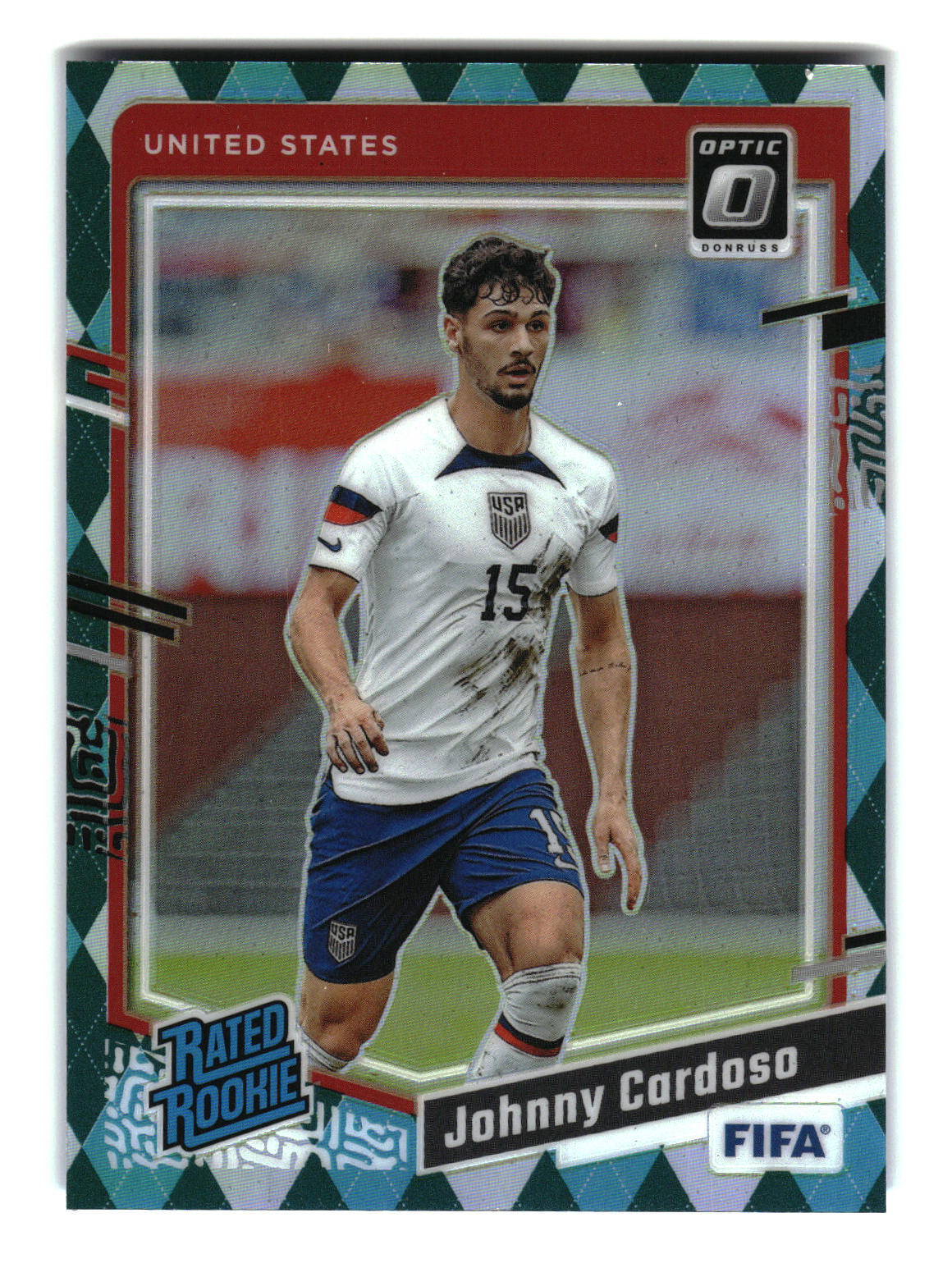 Johnny Cardoso 2023-24 Donruss Optic Rated Rokie Argyle #180 USA
