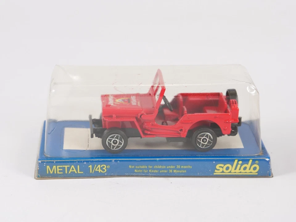 Solido 1/43 Jeeps Willys Bobby Firefighter - Image 3 of 4