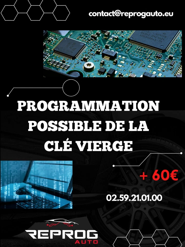 CLÉ VIERGE PEUGEOT 1007 4 BOUTONS 6554GQ 649081 ÉMETTEUR TELECOMMANDE CLEF  - Immagine 4 di 4