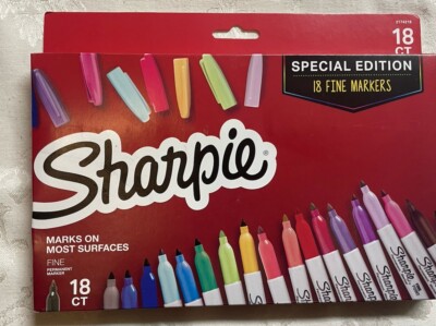 Sharpie Special Edition 18 Count Fine Point Permanent Markers Multicolor New