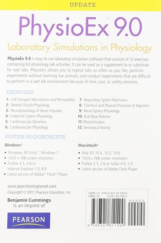 PhysioEx 9.0: Laboratory Simulations in Physiology Update Software Windows/Mac - Picture 2 of 2