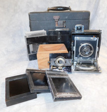 Wet Plate Collodion 2-1/4 x 3-1/4 Burke  James Outfit with Brass Landscape Lens