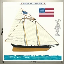 Mrs Grossman's Sticker - GREAT ADVENTURES - THE AMERICA - YACHT - UP TO 20% OFF!
