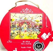 Circus Puzzle Storage Box with Lock & Handle Children Toys Award. NEW SEALED