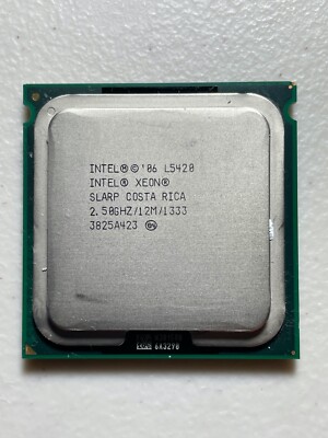 Lot of 2 Intel Xeon L5420 SLBBR 2.5GHz Quad-Core LGA 771 12MB L2 50W Low-Volt