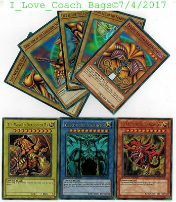 YUGIOH TCG: EXODIA + EGYPTIAN GOD CARDS: OBELISK SLIFER RA 8-CARD SET 1st  YGLD | eBay