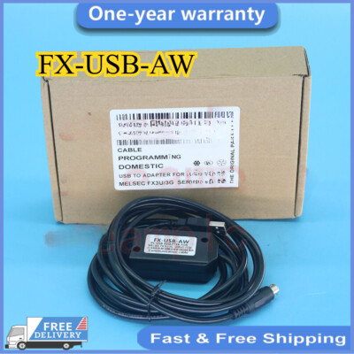 1PCS New FX-USB-AW Programming Cable For Mitsubishi Melsec FX3U PLC free ship
