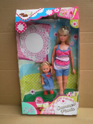 Steffi Love Summer Picnic Dolls Set Evi Sister Jointed Fashion Clone Gift Play