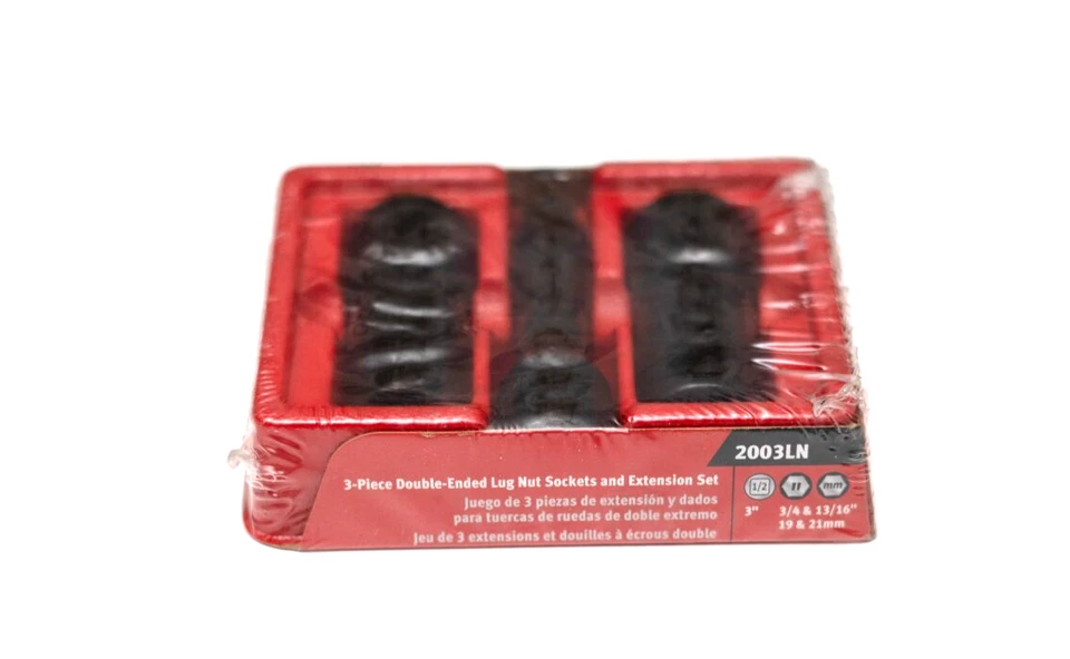 Snap On Tools NEW 2003LN 3pc 1/2" Drive Impact Double Ended Lug Nut Socket Set - Image 2 of 4
