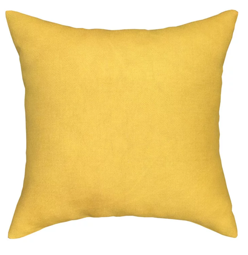 Federe Cuscini Divano In Raso Floreale - Set 2 Pezzi, 40x40 Cm, Cerniera Nascosta, Giallo