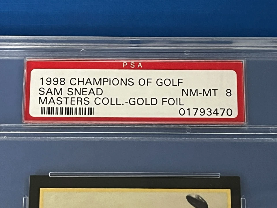 1998 Champions of Golf Masters Collection Sam Snead 1952 NM Mint PSA8 Card - Image 2 of 4