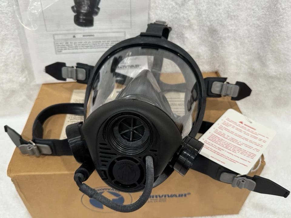 Survivair Opti-Fit 40mm NATO CBRN 7690 Adjustable Gas Mask with Canister - Image 3 of 4