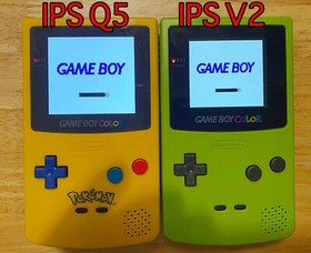 Game Boy Color FunnyPlaying Q5 2.0 XL IPS Console Backlit LCD Screen GBC Gameboy