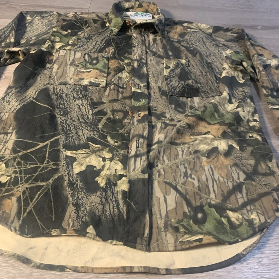 Camisa Camuflada De Colección Chaqueta de Coro Hombres XL Caza World Famous Gorpcore Foto 3 de 4