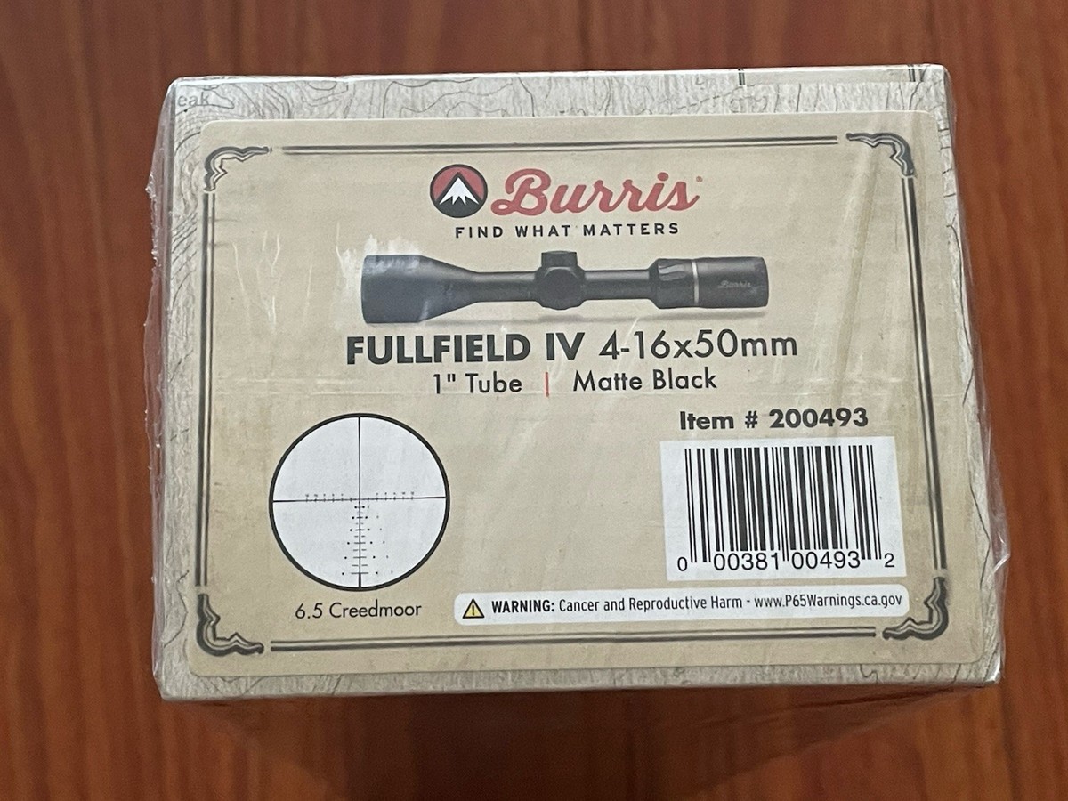 Burris Fullfield IV 4-16x50mm Scope (200493) for sale online | eBay