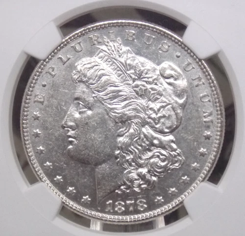 1878 "P" 7/8TF Morgan Dollar 7/5TF *VAM-40* $1 NGC AU58 #005 About Unc ECC&C Inc