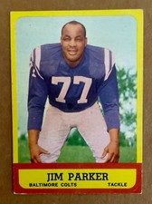 1963 Topps Baltimore Colts Jim Parker Football Card #5 (EX)