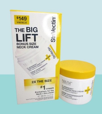 STRIVECTIN THE BIG LIFT TL ADVANCED TIGHTENING NECK CREAM PLUS 3.4 OZ BOXED