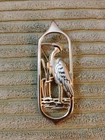 Vintage Vittorio Gold-tone Water Bird Costume Jewelry Brooch
