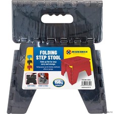 MARKSMAN 150KG FOLDING STEP STOOL Multipurpose Home Kitchen Heavy Duty 25X21X21