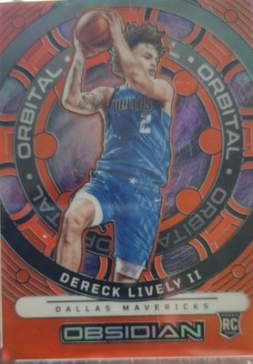 2024 Panini Obsidian Orbital Dereck Lively#9 Electric Etch Orange Flood /75 (RC)