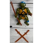 Vintage 1988 Playmates TMNTLeonardo Near Complete Hard Head LeoTurtle Figure