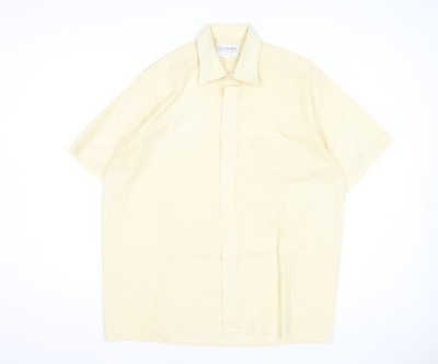 Clubman Herren beige 16,5 Zoll Kurzarm Baumwolle formelles Hemd