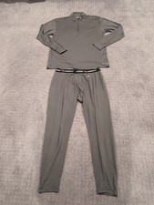 Core 4 Element Merino Set Gray 3XL 1/4 Zip Top 2XL Bottoms Nice Free Ship