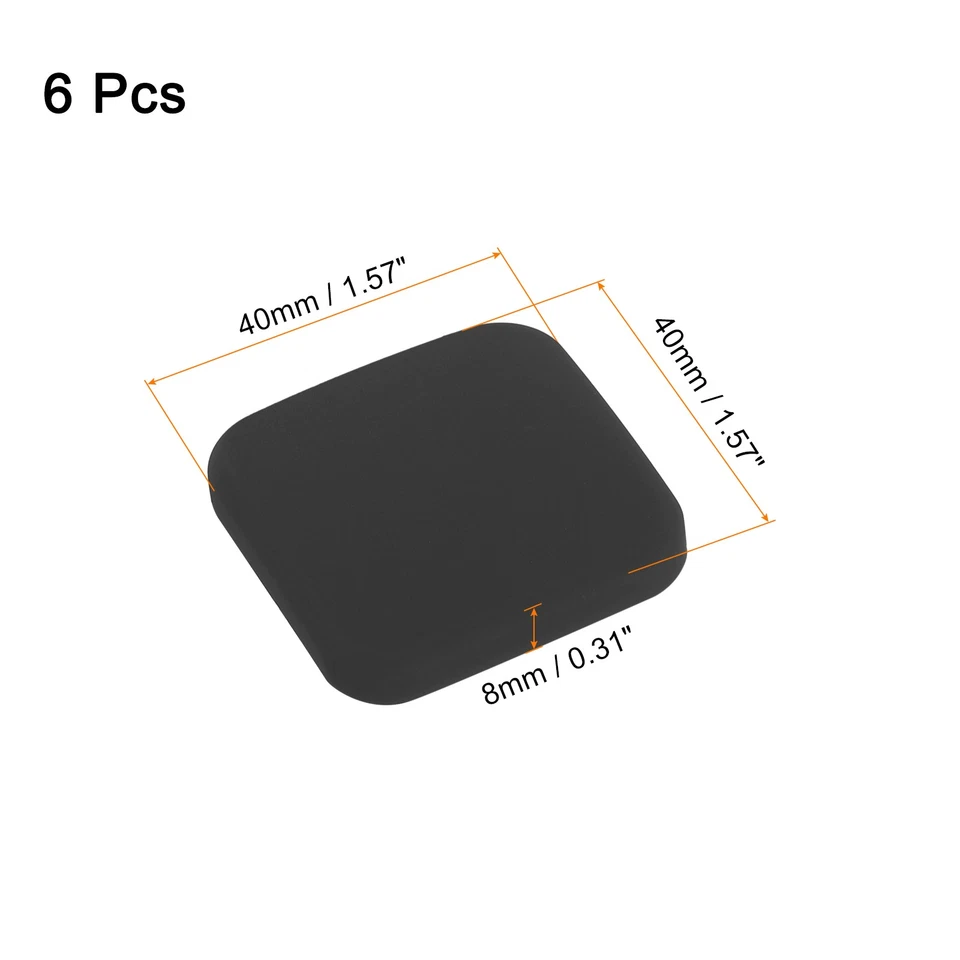 Türstopper Wandschutz, 6 Stück Silikon Türgriffpuffer, schwarz - Bild 2 von 4