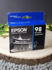 Epson 98 Black ink T0981 T098120 High Capacity Cartridge EXP 3/2023 New Sealed
