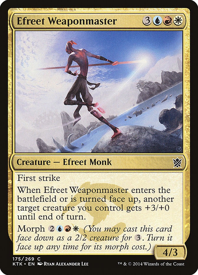 Efreet Weaponmaster (175) Khans of Tarkir KTK MTG Magic