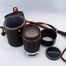 Auto Miranda 135mm f/2.8 Vintage Lens with Case, Cap, and Hood