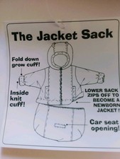 OSHKOSH Baby Teddy Bear Pink Hooded Full Zip Lined Puffer 6/9M "The Jacket Sack"