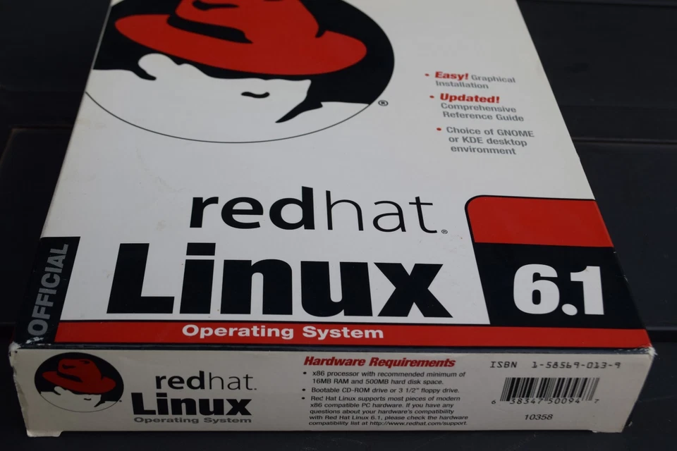Red Hat Official Linux Deluxe 6.1 Operating System Manufacturer - Image 3 of 4