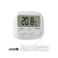 Digital Temperature Thermometer with External Probe LCD for Fridge Fish Tank