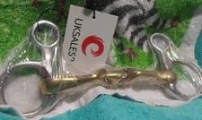 Baucher Bit 5 Inch Verbindend Curved Lozenge Mouthpiece Copper Alloy