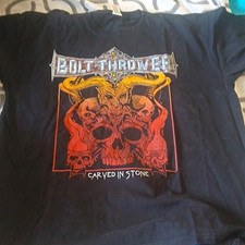 Bolt Thrower Carved In Stone Black T-Shirt XL Fruit of the Loom Metal