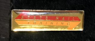 NSW STATE RAIL AUTHORITY TRAINING TIE CLIP CITY RAILWAYS TRANSPORT