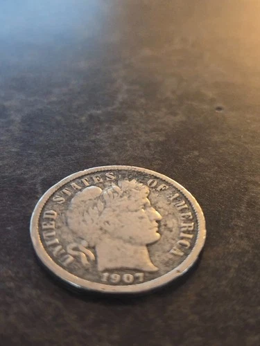 1907 Barber Dime