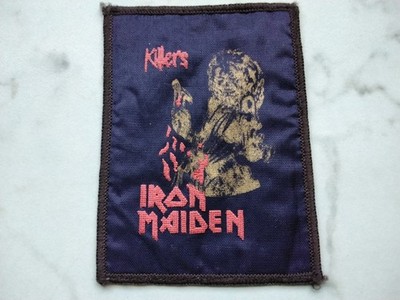 IRON MAIDEN  PATCH Original 80er Vintage KILLERS  Aufnäher 9,5x7,5cm Heavy Metal